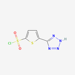5-(2H-tetrazol-5-yl)thiophene-2-sulfonyl chloride CAS 924964-21-6