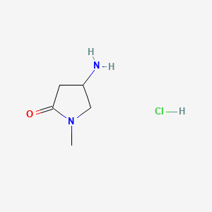 4-amino-1-methylpyrrolidin-2-one;hydrochloride CAS 933744-16-2