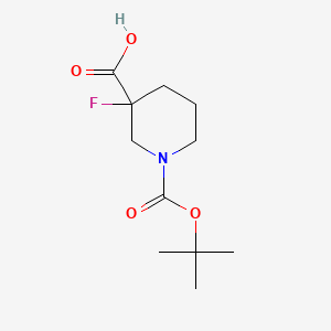 3-fluoro-1-[(2-methylpropan-2-yl)oxycarbonyl]piperidine-3-carboxylic acid CAS 934342-39-9