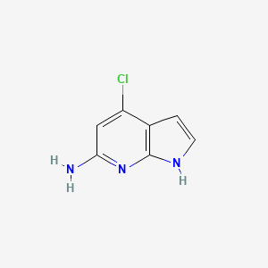 4-chloro-1H-pyrrolo[2,3-b]pyridin-6-amine CAS 935466-69-6