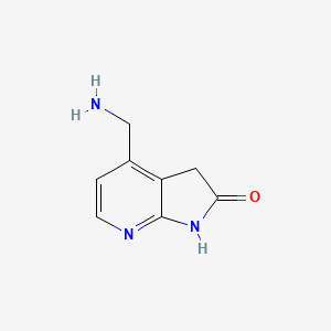 4-(aminomethyl)-1,3-dihydropyrrolo[2,3-b]pyridin-2-one CAS 935466-94-7