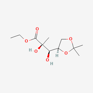 ethyl (2S,3R)-3-[(4R)-2,2-dimethyl-1,3-dioxolan-4-yl]-2,3-dihydroxy-2-methylpropanoate CAS 93635-76-8
