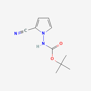 tert-butyl N-(2-cyanopyrrol-1-yl)carbamate CAS 937046-96-3