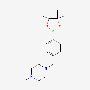1-methyl-4-[[4-(4,4,5,5-tetramethyl-1,3,2-dioxaborolan-2-yl)phenyl]methyl]piperazine CAS 938043-30-2
