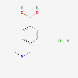 [4-[(dimethylamino)methyl]phenyl]boronic acid;hydrochloride CAS 938465-64-6