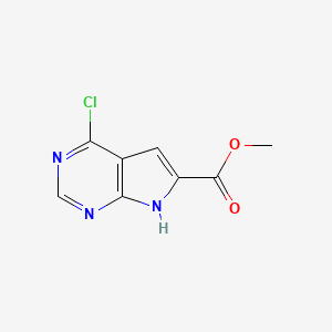 methyl 4-chloro-7H-pyrrolo[2,3-d]pyrimidine-6-carboxylate CAS 944709-69-7