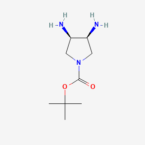 tert-butyl (3S,4R)-3,4-diaminopyrrolidine-1-carboxylate CAS 945217-60-7