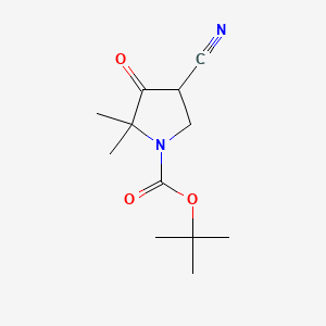 tert-butyl 4-cyano-2,2-dimethyl-3-oxopyrrolidine-1-carboxylate CAS 946497-94-5