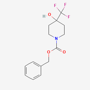 benzyl 4-hydroxy-4-(trifluoromethyl)piperidine-1-carboxylate CAS 946504-83-2