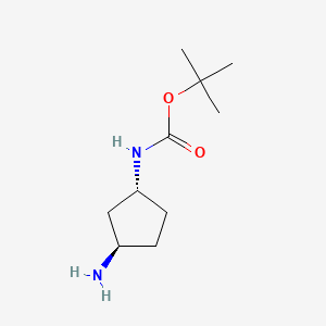tert-butyl N-[(1R,3R)-3-aminocyclopentyl]carbamate CAS 947732-58-3