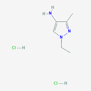 1-ethyl-3-methylpyrazol-4-amine;dihydrochloride CAS 947763-34-0