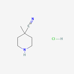 4-methylpiperidine-4-carbonitrile;hydrochloride CAS 948894-26-6