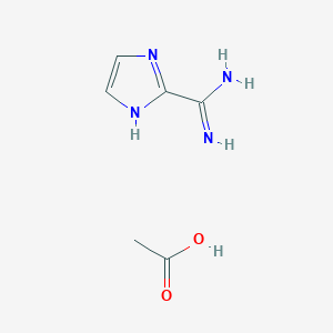 acetic acid;1H-imidazole-2-carboximidamide CAS 950685-49-1
