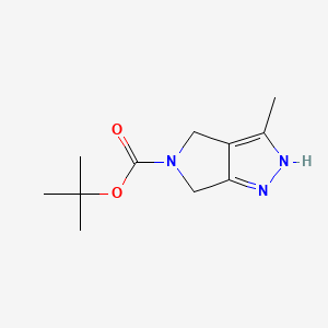 tert-butyl 3-methyl-4,6-dihydro-2H-pyrrolo[3,4-c]pyrazole-5-carboxylate CAS 951127-35-8