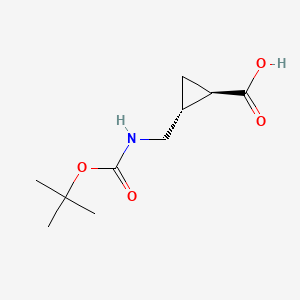 cis-(1R,2R)-2-[[(2-methylpropan-2-yl)oxycarbonylamino]methyl]cyclopropane-1-carboxylic acid CAS 952708-48-4