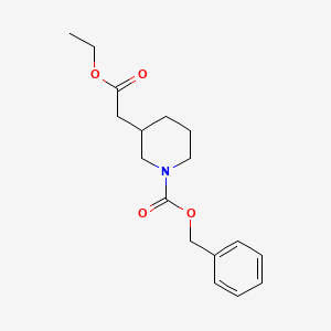 benzyl 3-(2-ethoxy-2-oxoethyl)piperidine-1-carboxylate CAS 953079-96-4
