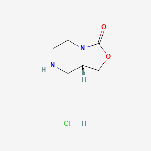 (8aS)-1,5,6,7,8,8a-hexahydro-[1,3]oxazolo[3,4-a]pyrazin-3-one;hydrochloride CAS 958635-15-9