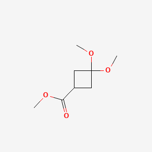 methyl 3,3-dimethoxycyclobutane-1-carboxylate CAS 98231-07-3