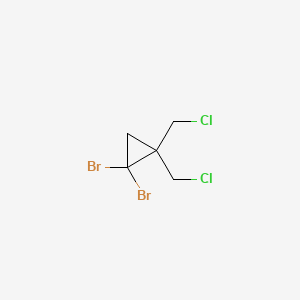 1,1-dibromo-2,2-bis(chloromethyl)cyclopropane CAS 98577-44-7