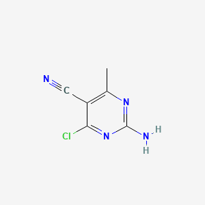 2-amino-4-chloro-6-methylpyrimidine-5-carbonitrile CAS 99586-66-0